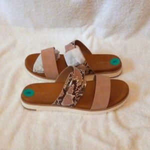 ALDO Habana sandals snake skin pink 8